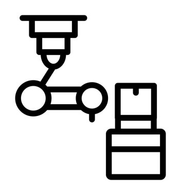 Drone kontrol vektör simgesi, satır tasarımı