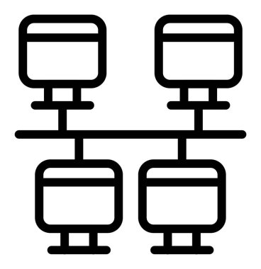 Kolayca düzenleyebilen ve düzenleyebilen Ağ Vektörü simgesi