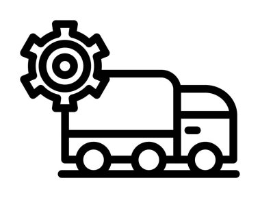 kolayca düzenleyebilen veya düzenleyebilen araba motoru vektör simgesi