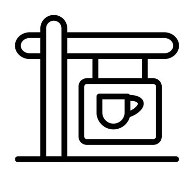 Kahve makinesi simgesi, taslak biçimi