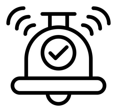 Alarm saati simgesi. Beyaz arkaplanda izole edilmiş web tasarımı için alarm saat alarm vektörü simgesi