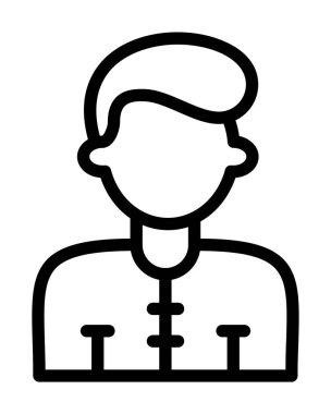 Man avatar simgesi, özet biçimi