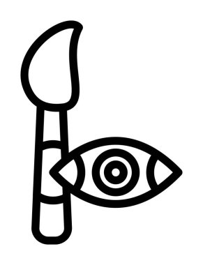 Göz simgesi vektör illüstrasyonu