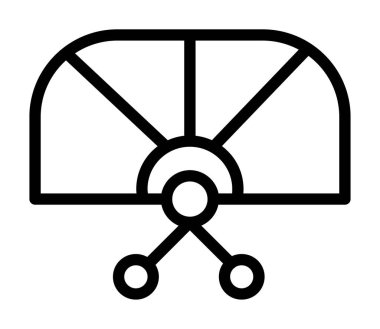 fan simgesi vektör illüstrasyonu