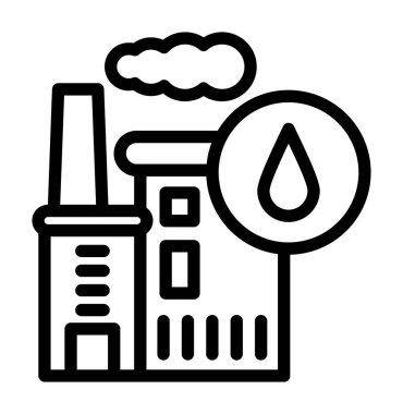 yağ ve gaz ikonu, vektör illüstrasyonu