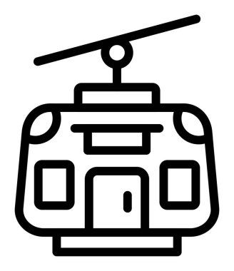 Helikopter. Web simgesi basit illüstrasyon