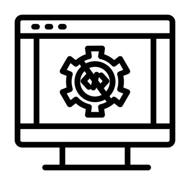 bilgisayar simgesi vektör illüstrasyonu