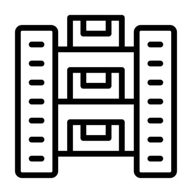 Modern yapı simgesinin vektör illüstrasyonu