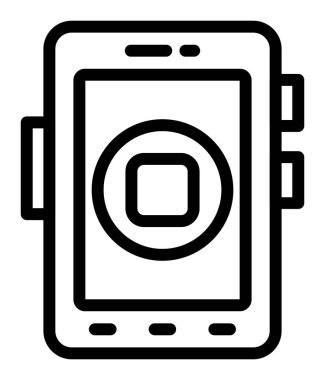 Kamera. Web simgesi basit illüstrasyon