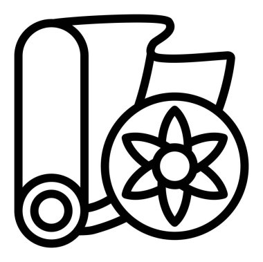 çiçek simgesi, basit tasarım