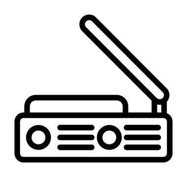 radyo simgesi vektör illüstrasyonu