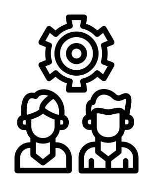 dişli simgesi vektör illüstrasyonu