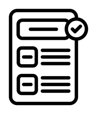 belge simgesi vektör illüstrasyonu