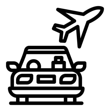 Taksi simgesi, anahat stili