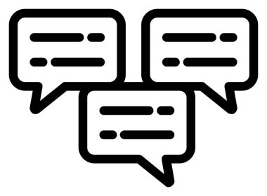 Konuş. Web simgesi basit tasarım