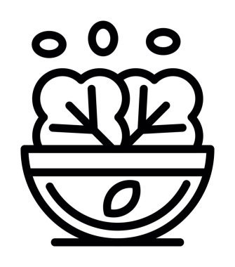 Gıda simge, anahat stili