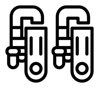 zincir bağlantısı simgesi. Beyaz arkaplanda izole edilmiş web tasarımı için ana bağlantı zinciri vektör simgesi