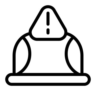 Şapka simgesi vektör illüstrasyonu