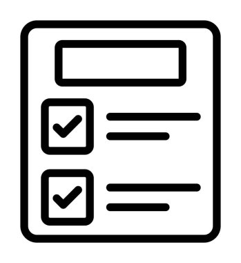 İşaret simgesini işaretle. Taslak tarzı. Beyaz arkaplanda izole edilmiş web tasarımı için vektör simgesi