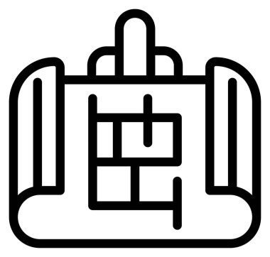 Klima ikonu ana hatları vektörü. Klima. Klima.