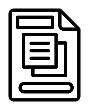 Dosya. Web simgesi basit illüstrasyon