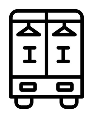 kargo konteynırı ikonu. Beyaz arkaplanda izole edilmiş web tasarımı için ana kamyon vektör simgesi