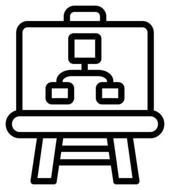 sunum tahtası simgesi vektörü.