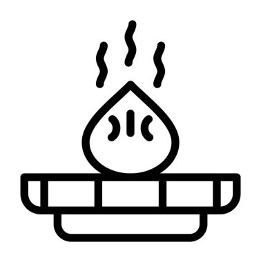 Sıcak sıcak ikon taslak tarzı. sıcak sıcak sıcak sıcak