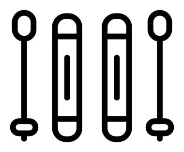 termometre simgesi vektör illüstrasyonu