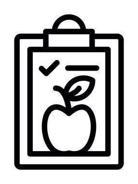 elma vektörü simgesi, satır tasarımı