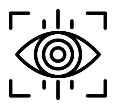 Göz simgesini, anahat stili