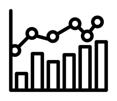 grafik çizelgesi vektör simgesi