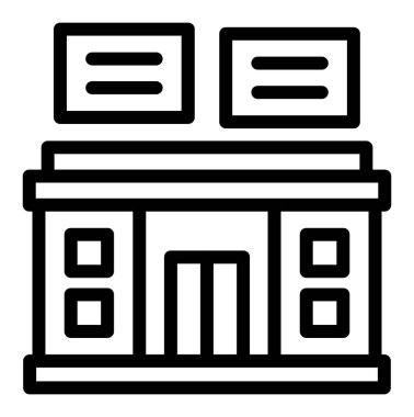 ATM makine kutsal kişilerin resmi, vektör çizim