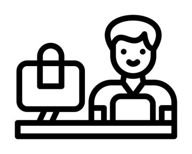 Çevrimiçi eğitim hattı simgesi. Çevrimiçi öğrenme vektörü sembolü beyaza izole edildi. e öğrenme konsepti tasarımı, uygulama ve mobil ep 10 için tasarlanmış web biçimi