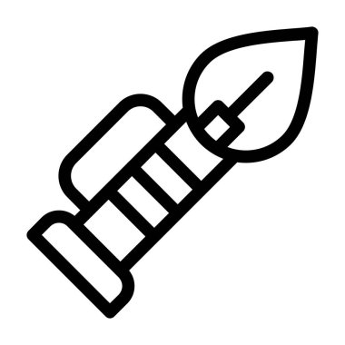 Fırça simgesi vektör illüstrasyonunu boya