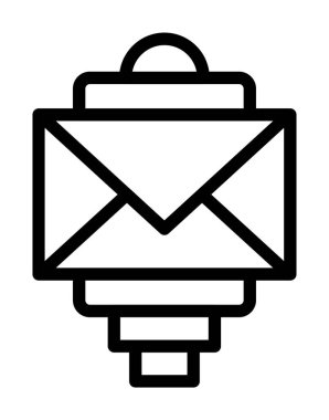 zarf e- posta simgesi ana hat biçiminde