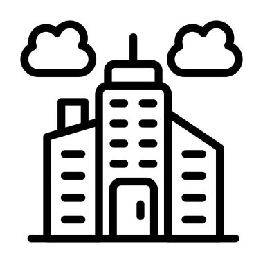 Şehir kurma vektör simgesi