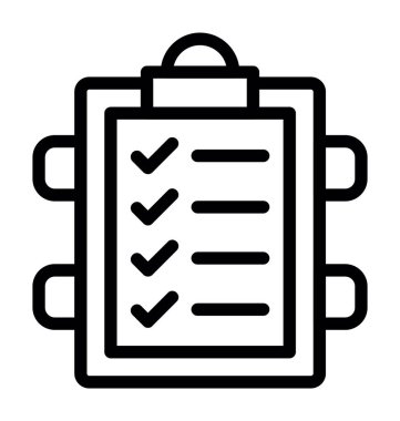 Liste vektör simgesi. özet vektör logosu beyaz arkaplan listesinde izole edildi.