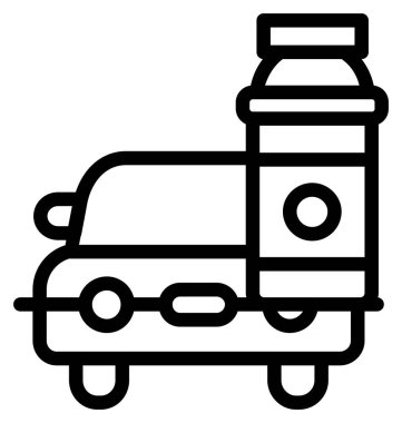 Araba yıkama ikonu ana hat vektörü. Araba yıkama. Makine yıkama.