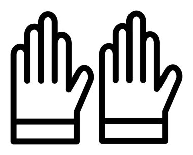 El hareketi ikonu ana hat vektörü. İnsan jesti. İnsan avucu