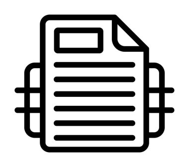 kağıt belge simgesi, özet biçimi