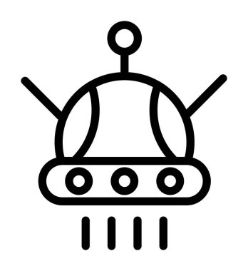 Robot robot ikon vektör çizimi çizimi. robot işareti