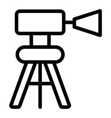 Kamera Vektör Satırı Simge Tasarımı