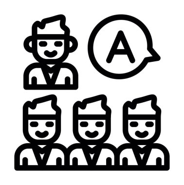 Konuşma baloncuğu olan insanları grupla