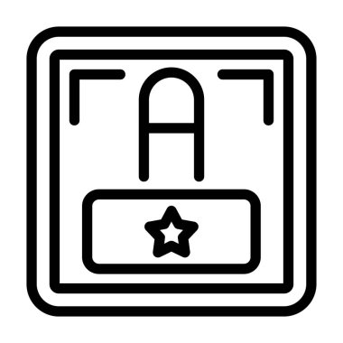 Otel simgesi vektör illüstrasyonu