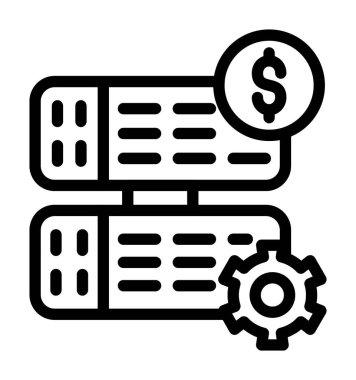 Dolar simgesi vektör illüstrasyonu