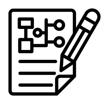 belge simgesi, vektör çizimi