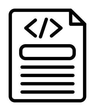 Kodlama ağ simgesi, vektör