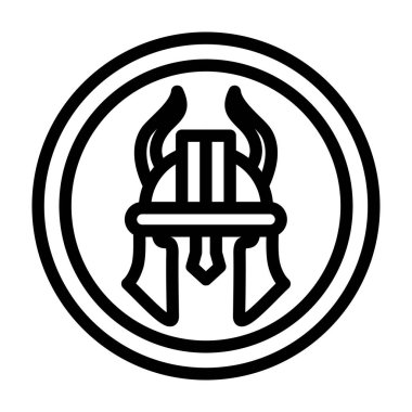 Kalkan simgesinin vektör illüstrasyonu