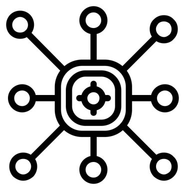 ağ bağlantısı simgesi dış hat vektörü. genel bağlantı